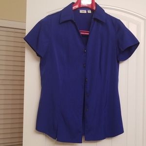 Royal blue blouse